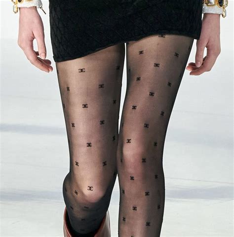 chanel lace tights|Chanel stockings price.